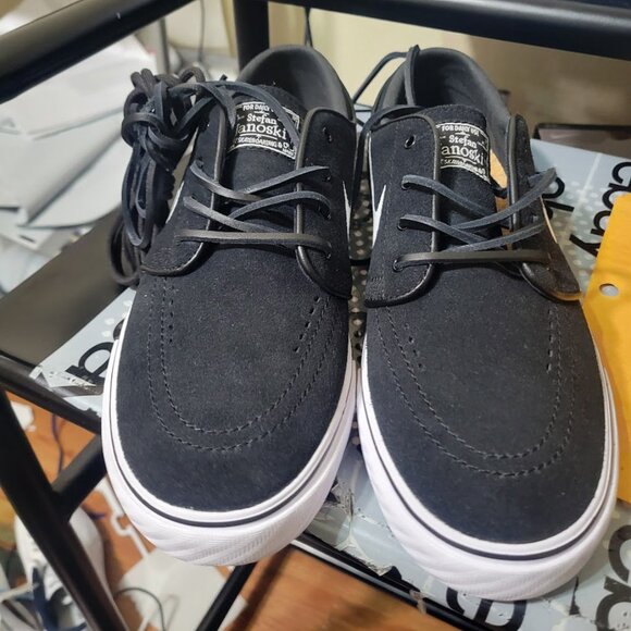 Nike SB Zoom Janoski OG+ Black White Gum FD6757-001 7.5 Skate Board Retro Laces - Picture 4 of 16